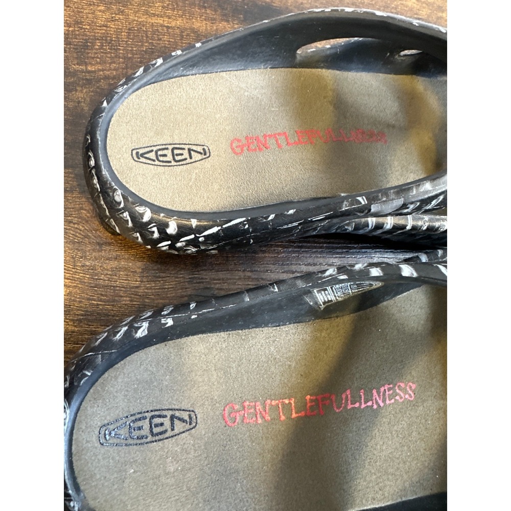 Keen Shanti Arts Clog Gentle Fullness Black White Croc Mens 7 Womens 9 1029395 - Picture 6 of 10